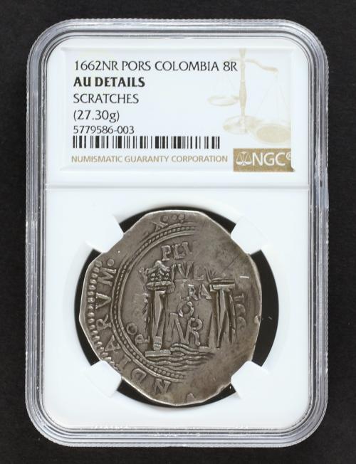 FELIPE IV. 8 Reales. 1662. SANTA FE DE NUEVO REINO. PºRS. 27