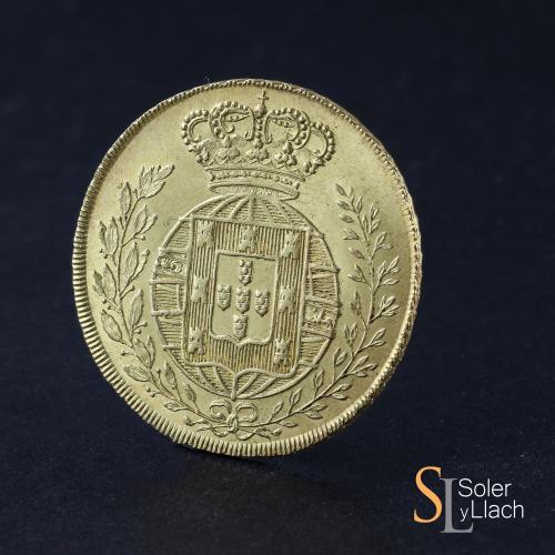 PORTUGAL. Peça (6.400 Reis). 1822. JUAN VI. 14,30 grs. AU. T