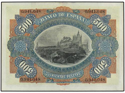 BANCO DE ESPAÑA. 500 Pesetas. 15 Julio 1907. Alcazar de Sego