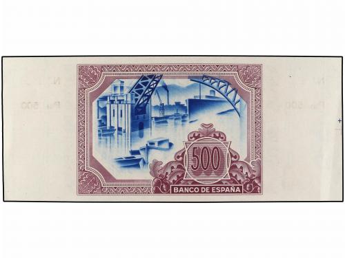 GUERRA CIVIL, ZONA REPUBLICANA. 500 Pesetas. 1 Enero 1937. E