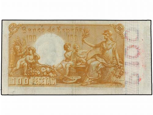 BANCO DE ESPAÑA. 100 Pesetas. 1 Mayo 1900. Quevedo. Serie D.
