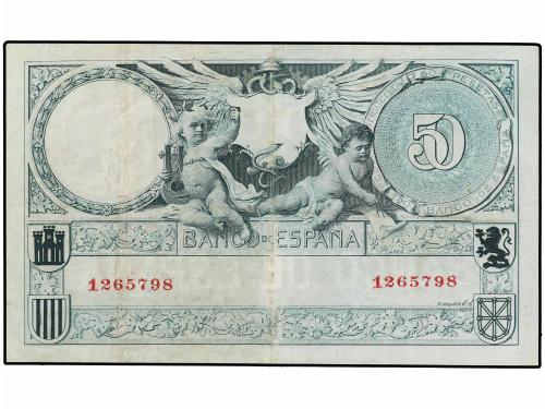 BANCO DE ESPAÑA. 50 Pesetas. 19 Marzo 1905. Echegaray. Con s