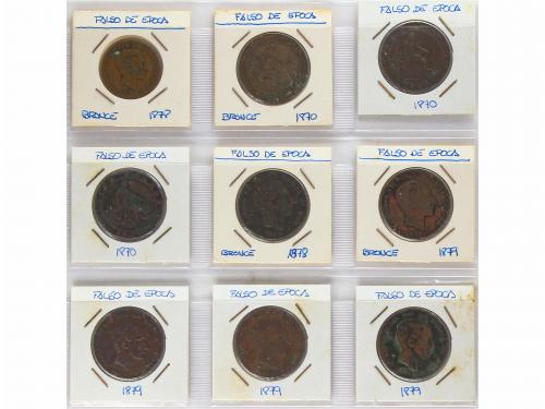 LOTES y COLECCIONES. Lote 29 monedas. FALSAS de ÉPOCA. Felip