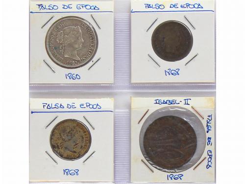LOTES y COLECCIONES. Lote 57 monedas. FALSAS DE ÉPOCA: FELIP