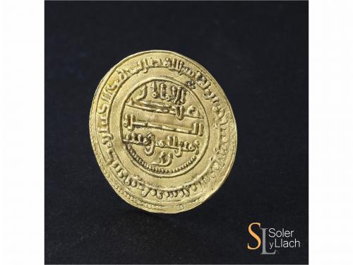 TAIFAS ALMORÁVIDES. Dinar. 543H. YAHYA BEN GHANIYA, en nombr