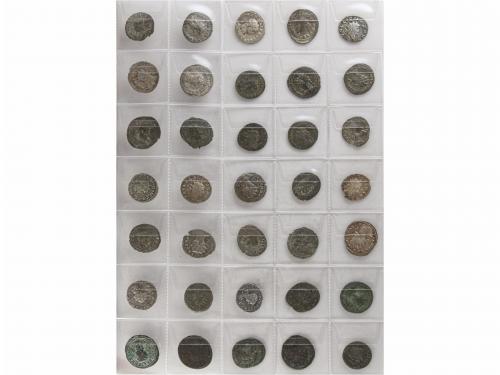 IMPERIO ROMANO. Lote 90 monedas. AE, AR, Ve. La gran mayoría