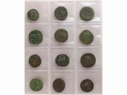 IMPERIO ROMANO. Lote 78 monedas Bronce. AE. Resto final de c