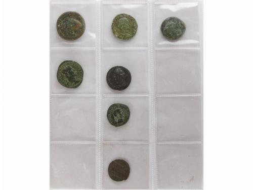 IMPERIO ROMANO. Lote 78 monedas Bronce. AE. Resto final de c