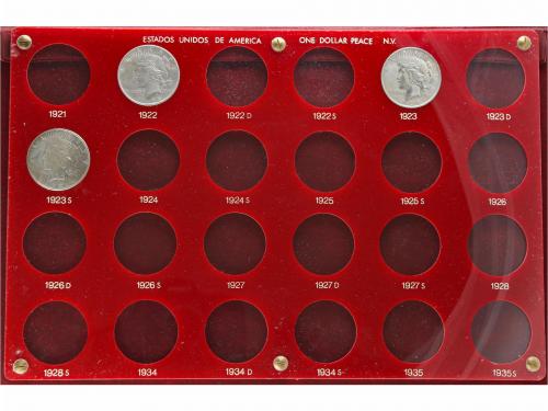 ESTADOS UNIDOS. Lote 8 monedas 1 Dólar. 1898 a 1923. AR. Tip