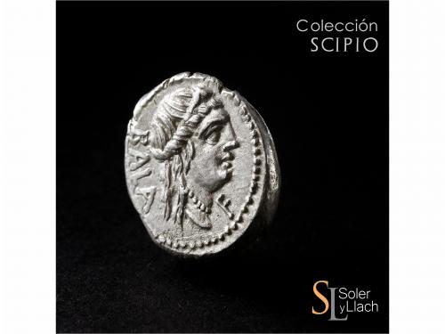 REPÚBLICA ROMANA. Denario. 92 a.C. AELIA. C. Allius Bala. An