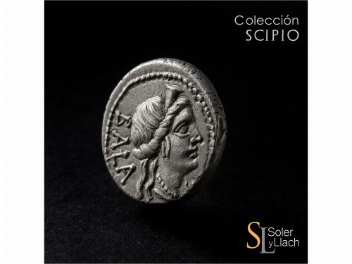 REPÚBLICA ROMANA. Denario. 92 a.C. AELIA. C. Allius Bala. An