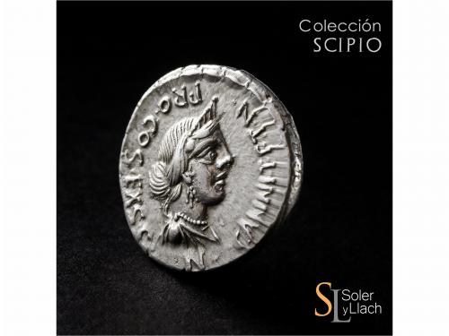 REPÚBLICA ROMANA. Denario. 82-81 a.C. ANNIA. C. Annius y Luc