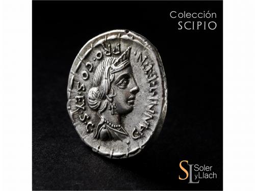 REPÚBLICA ROMANA. Denario. 82-81 a.C. ANNIA. C. Annius y Luc