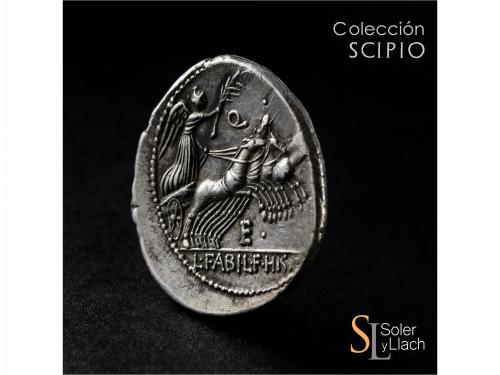 REPÚBLICA ROMANA. Denario. 82-81 a.C. ANNIA. C. Annius y Luc