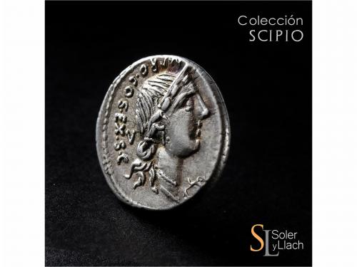 REPÚBLICA ROMANA. Denario. 82-81 a.C. ANNIA. C. Annius y Luc