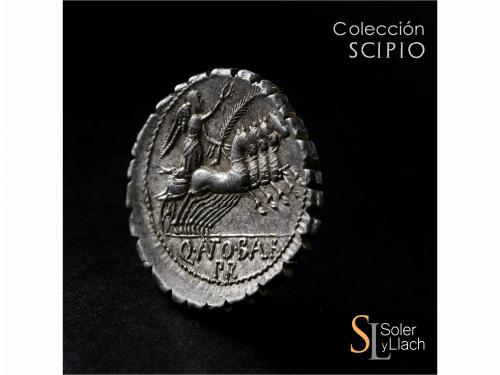 REPÚBLICA ROMANA. Denario. 83-82 a.C. ANTONIA. Q. Antonius B