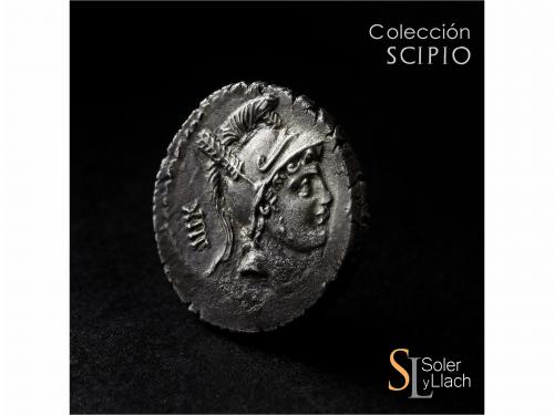 REPÚBLICA ROMANA. Denario. 71 a.C. AXIA. Lucius Axius L.f. N