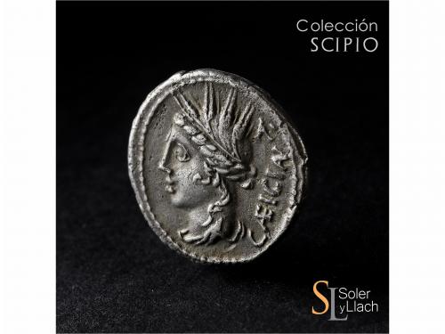 REPÚBLICA ROMANA. Denario. 102 a.C. CASSIA. L. Cassius Caeci