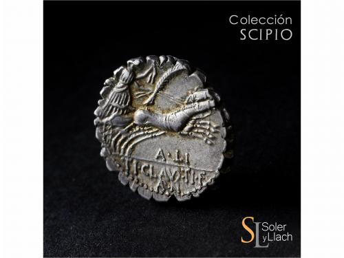 REPÚBLICA ROMANA. Denario. 79 a.C. CLAUDIA. Ti. Claudius Ner