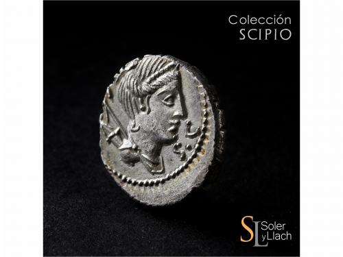 REPÚBLICA ROMANA. Denario. 79 a.C. CLAUDIA. Ti. Claudius Ner