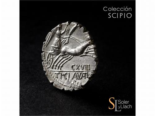 REPÚBLICA ROMANA. Denario. 79 a.C. CLAUDIA. Ti. Claudius Ner