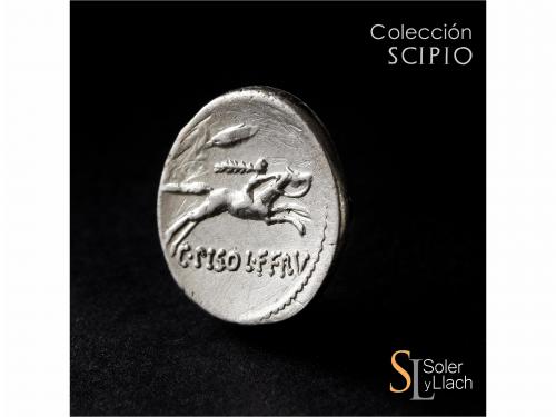 REPÚBLICA ROMANA. Denario. 64 a.C. CALPURNIA. C. Calpurnius 