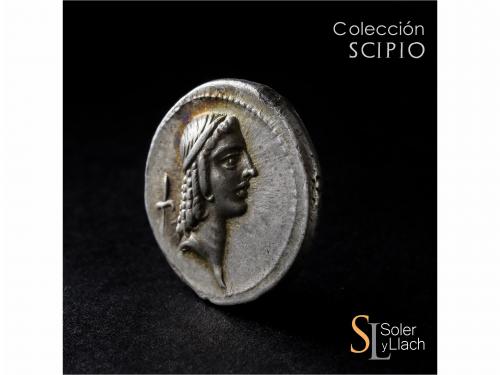 REPÚBLICA ROMANA. Denario. 64 a.C. CALPURNIA. C. Calpurnius 