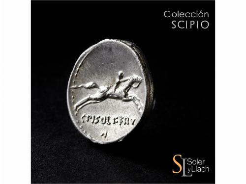 REPÚBLICA ROMANA. Denario. 64 a.C. CALPURNIA. C. Calpurnius 