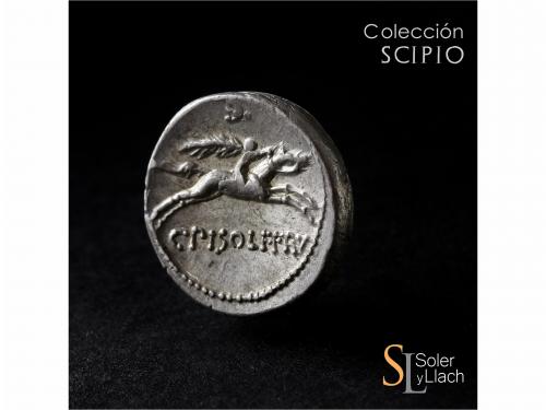 REPÚBLICA ROMANA. Denario. 64 a. C. CALPURNIA. C. Calpurnius