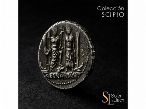 REPÚBLICA ROMANA. Denario. 75 a.C. EGNATIA. Cn. Egnatius Cn.