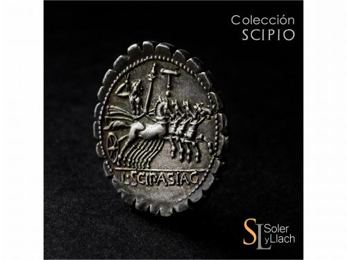 REPÚBLICA ROMANA. Denario. 106 a.C. CORNELIA. L. Cornelius S