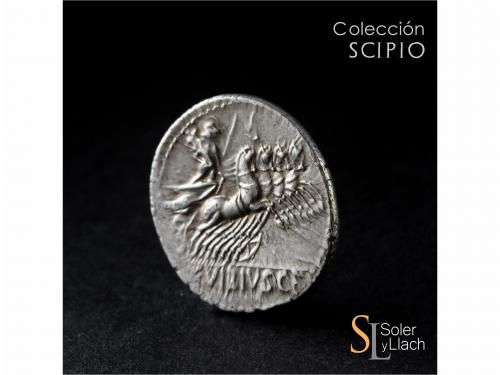 REPÚBLICA ROMANA. Denario. 90 a.C. VIBIA. C. Vibius C. f. Pa