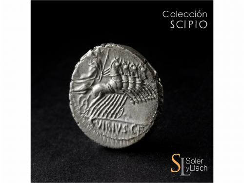 REPÚBLICA ROMANA. Denario. 90 a.C. VIBIA. C. Vibius C. f. Pa