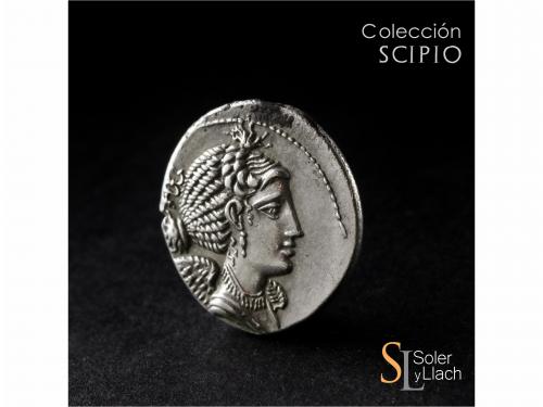 REPÚBLICA ROMANA. Denario. 82 a.C. VALERIA. C. Valerius Flac