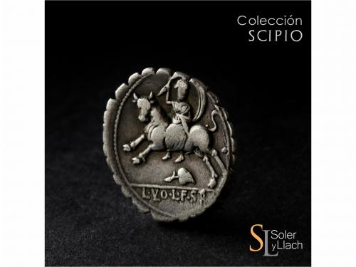 REPÚBLICA ROMANA. Denario. 81 a.C. VOLTEIA. L. Volteius L. f