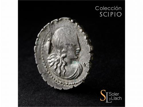 REPÚBLICA ROMANA. Denario. 72 a.C. CREPEREIA. Q. Crepereius 