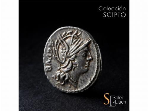 REPÚBLICA ROMANA. Denario. 101 a.C. SENTIA. Lucius Sentius C