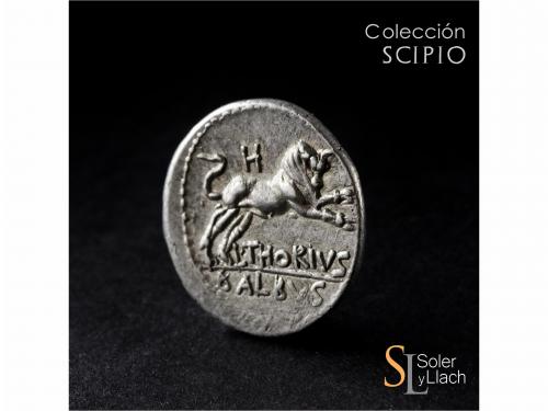 REPÚBLICA ROMANA. Denario. 105 a.C. THORIA. L. Thorius Balbu