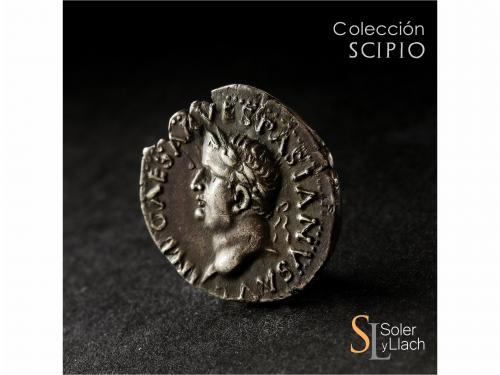 IMPERIO ROMANO. Denario. Acuñada el 69 d.C. VESPASIANO. Anv.