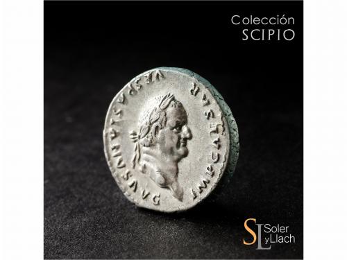 IMPERIO ROMANO. Denario. Acuñada el 69 d.C. VESPASIANO. Anv.