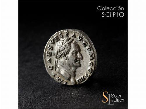 IMPERIO ROMANO. Denario. Acuñada el 72-73 d.C. VESPASIANO. A