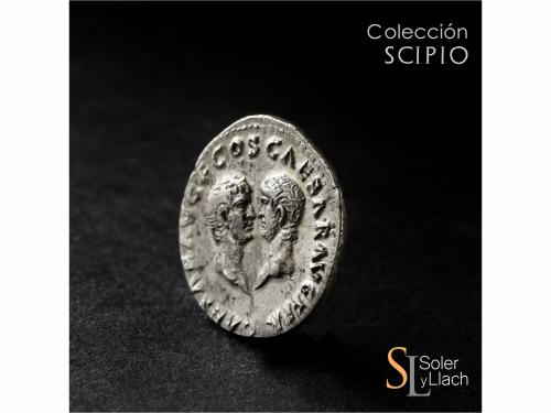 IMPERIO ROMANO. Denario. Acuñada el 69 d.C. VESPASIANO, TITO