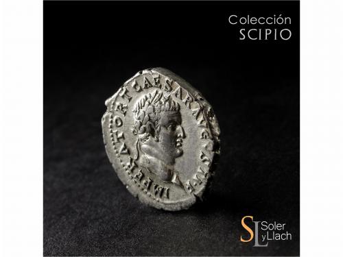 IMPERIO ROMANO. Denario. Acuñada el 71 d.C. TITO. ASIA MENOR