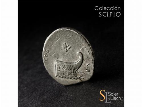 IMPERIO ROMANO. Denario. Acuñada el 74-79 d.C. TITO. Anv.: T