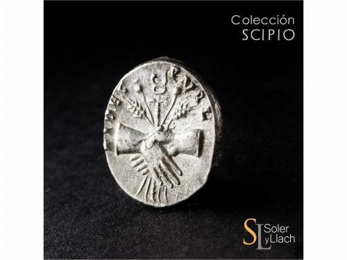 IMPERIO ROMANO. Denario. Acuñada el 73 d.C. TITO. Anv.: T. C