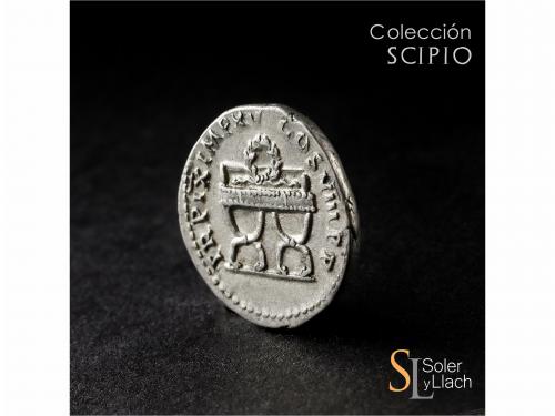 IMPERIO ROMANO. Denario. Acuñada el 79 d.C. TITO. Anv.: IMP.