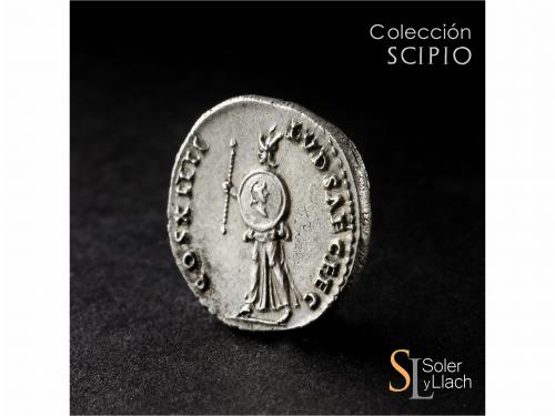 IMPERIO ROMANO. Denario. Acuñada el 88-89 d.C. DOMICIANO. An