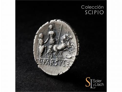 REPÚBLICA ROMANA. Denario. 75 a.C. FARSULEIA. L. Farsuleius 