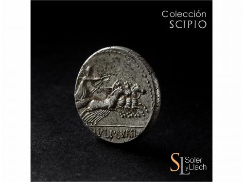 REPÚBLICA ROMANA. Denario. 85 a.C. JULIA. L. Julius Bursio. 