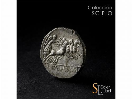 REPÚBLICA ROMANA. Denario. 85 a.C. JULIA. L. Julius Bursio. 